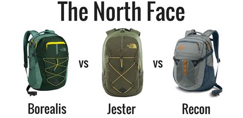 north face backpack size comparison.